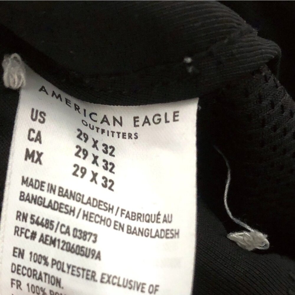 Men's American Eagle Solid Black Active Flex Pant… - image 5